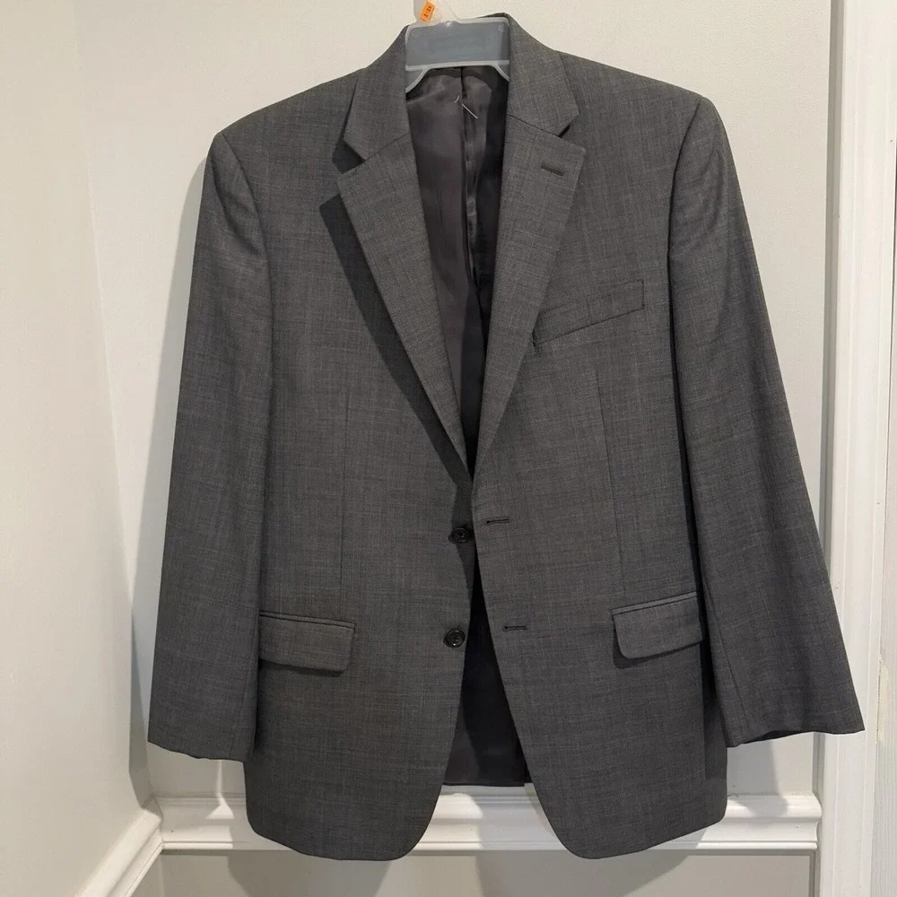 Lauren Ralph Lauren Lord&Taylor Men 100%‎ Wool Blazer Suit Sport Coat Gray 38R